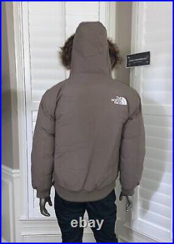 The North Face Men Mcmurdo Bomber 600-Down Warm Winter Jacket Falcon Brown NWT