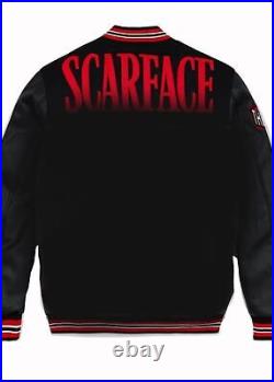 The World is Yours Black Bomber Scarface Varsity Jacket New Arrival Winter