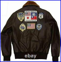 Tom Cruise Pete Maverick Top Gun Flight Bomber Jacket Jet Pilot Leather Jacket