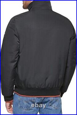 Tommy Hilfiger Men's Performance Bomber Jacket Black Size L withHood