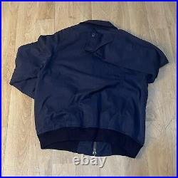 VINTAGE BURBERRY Bomber Jacket winter nova Check cotton men's blue size 40us M