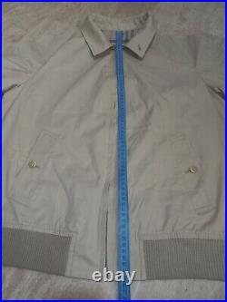 VINTAGE BURBERRYS Bomber Jacket Winter Nova Check Cotton Men's Beige Size M
