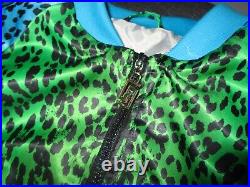 Versace H&M Leopard Print Bomber Jacket size M-L and purse new