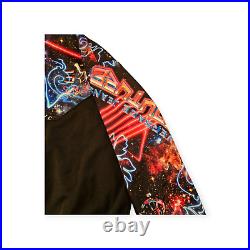 Versace Jeans Couture M Mens Logo Digital Print Bomber Jacket Galaxy MSRP550 NWT