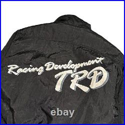 Vintage 90s Toyota TRD Racing Script Logo Insulated Bomber Jacket Mens Medium