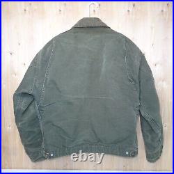 Vintage Carhartt Blanket Lined Detroit MOS Green Men Jacket Size XL X-Large USA