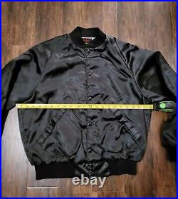 Vintage DARE Satin Bomber Jacket Size M Made In USA