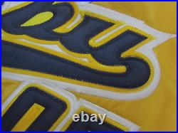 Vintage FUBU 05 Varsity Bomber Jacket Coat YellowithBlue Hip Hop Men's Size XXL