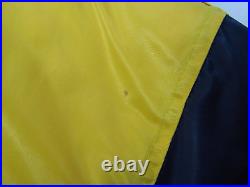 Vintage FUBU 05 Varsity Bomber Jacket Coat YellowithBlue Hip Hop Men's Size XXL