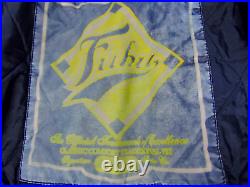 Vintage FUBU 05 Varsity Bomber Jacket Coat YellowithBlue Hip Hop Men's Size XXL