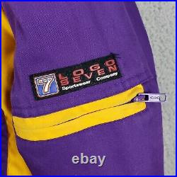 Vtg Rare Logo 7 1991 National Champions Washington Huskies Bomber Jacket Size M