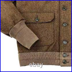 Wool Bomber Marsh Olive Dark Army Jacket Limited Civilian Filzon Brown Wool Coat